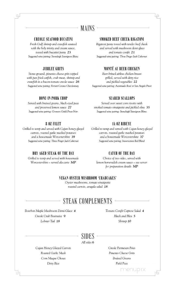 Margaux - Mobile, AL menu_pic