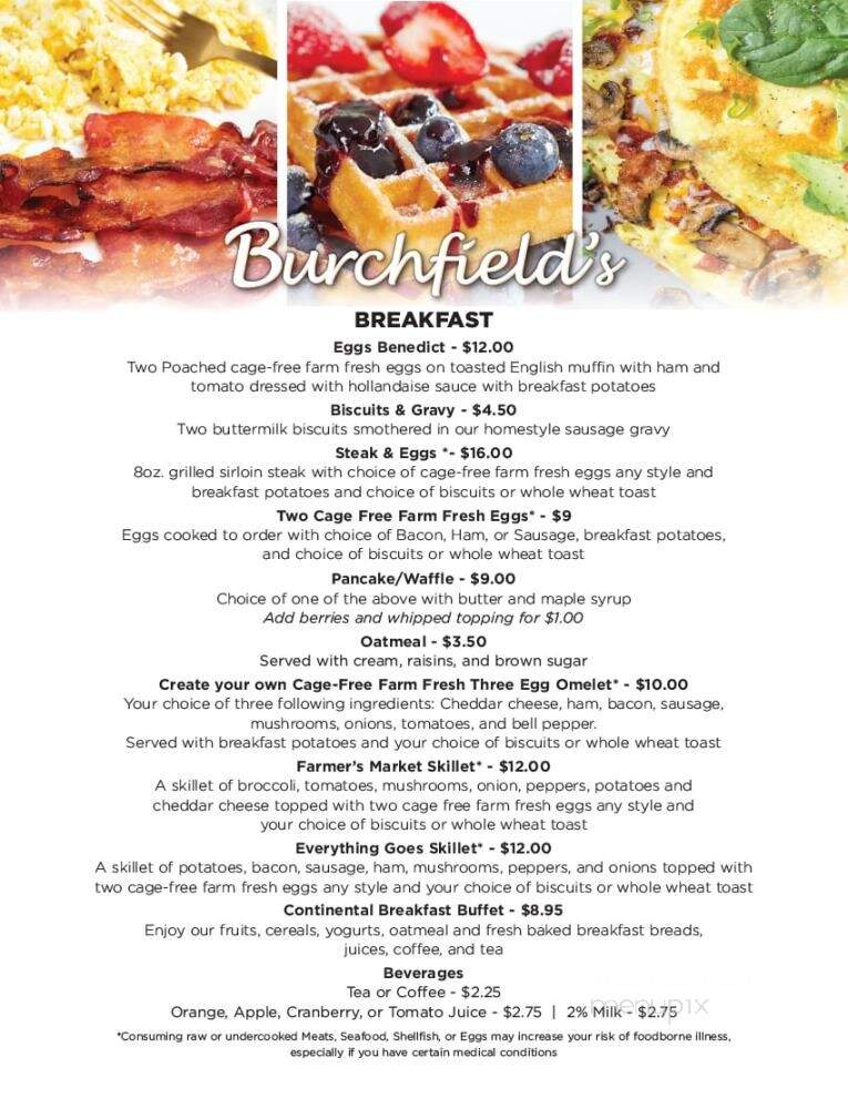Burchfield's - Oak Ridge, TN menu_pic