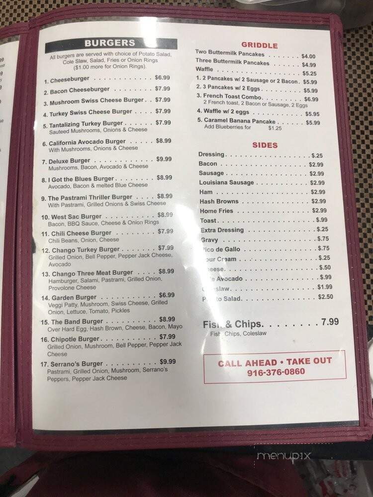 Serrano's Cafe - West Sacramento, CA menu_pic