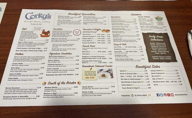 Corky's Homestyle Kitchen & Bakery - Fontana, CA menu_pic