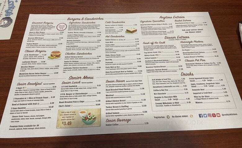 Corky's Homestyle Kitchen & Bakery - Fontana, CA menu_pic