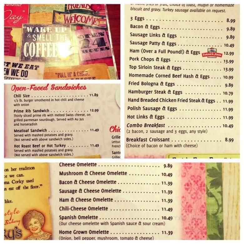 Corky's Homestyle Kitchen & Bakery - Fontana, CA menu_pic