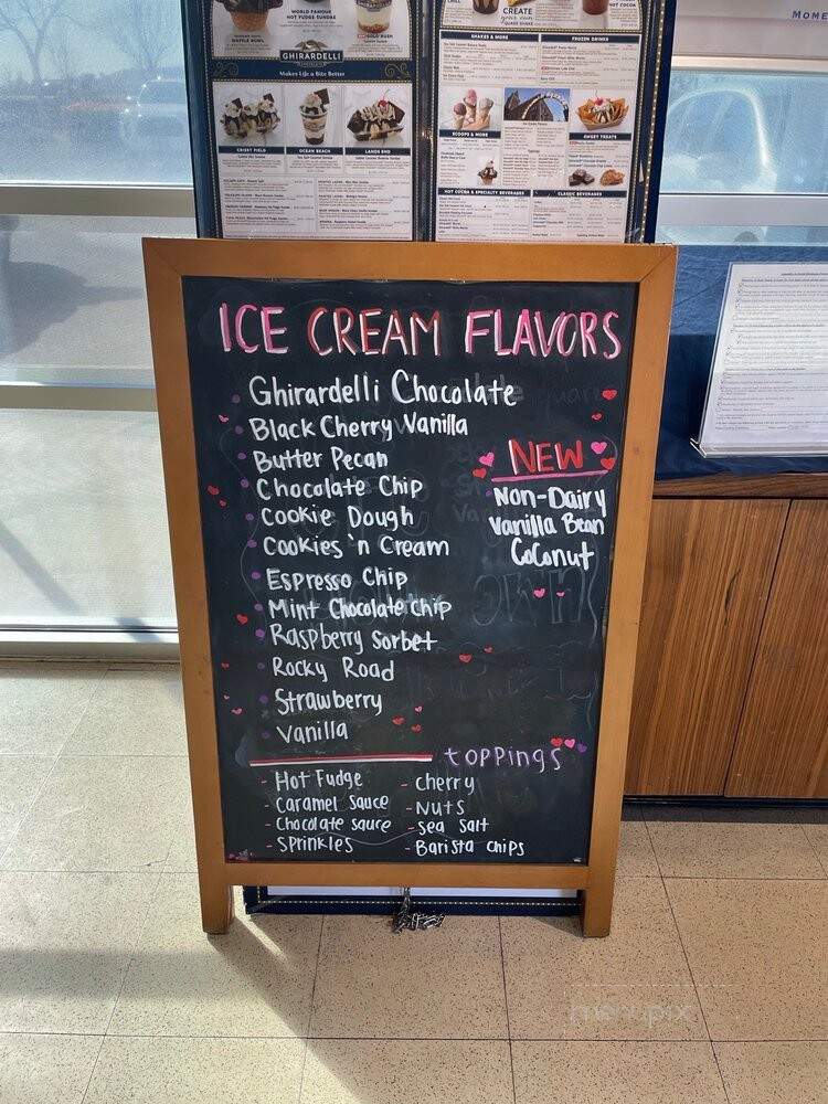Ghirardelli Chocolate Outlet and Ice Cream Shop - Lathrop, CA menu_pic