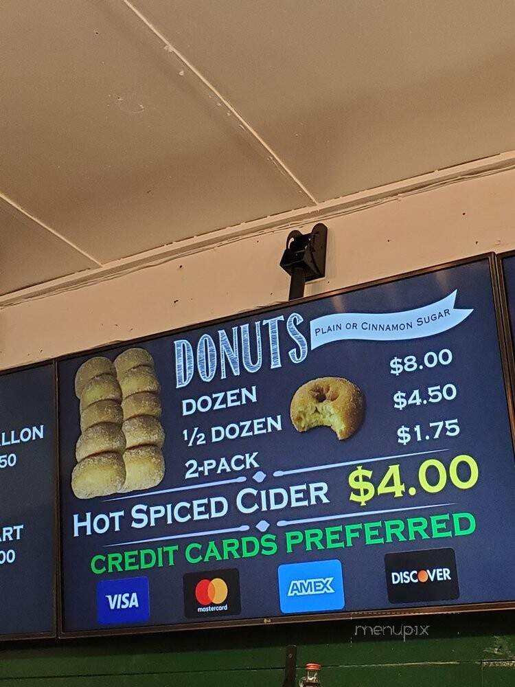 Yates Cider Mill - Rochester Hills, MI menu_pic