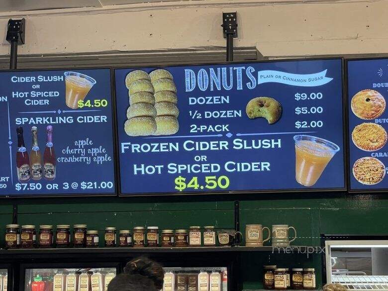 Yates Cider Mill - Rochester Hills, MI menu_pic