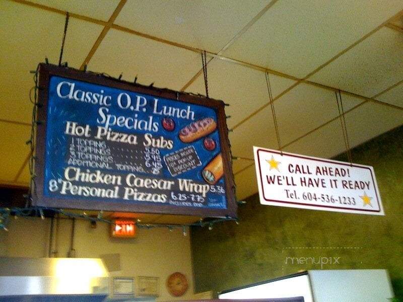 Classic O. P. Pizza - Surrey, BC menu_pic