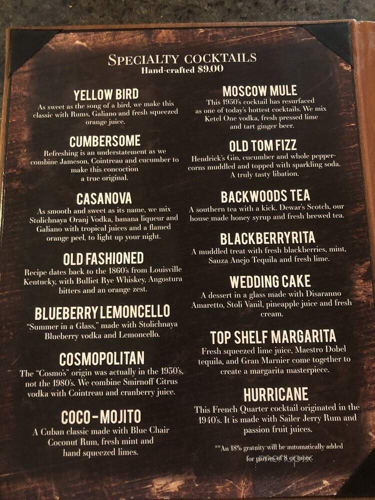 Doe's Eat Place - Biloxi, MS menu_pic