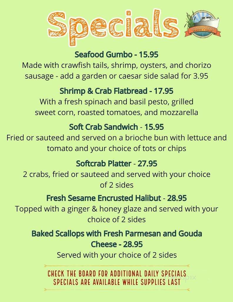 Headwaters Seafood & Grille - Easton, MD menu_pic