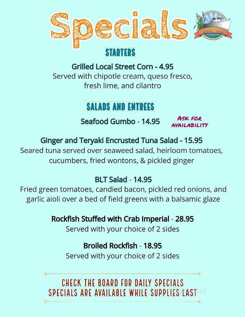 Headwaters Seafood & Grille - Easton, MD menu_pic