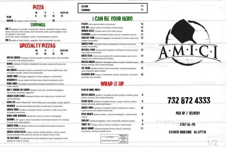 Amici Pizzeria - Atlantic Highlands, NJ