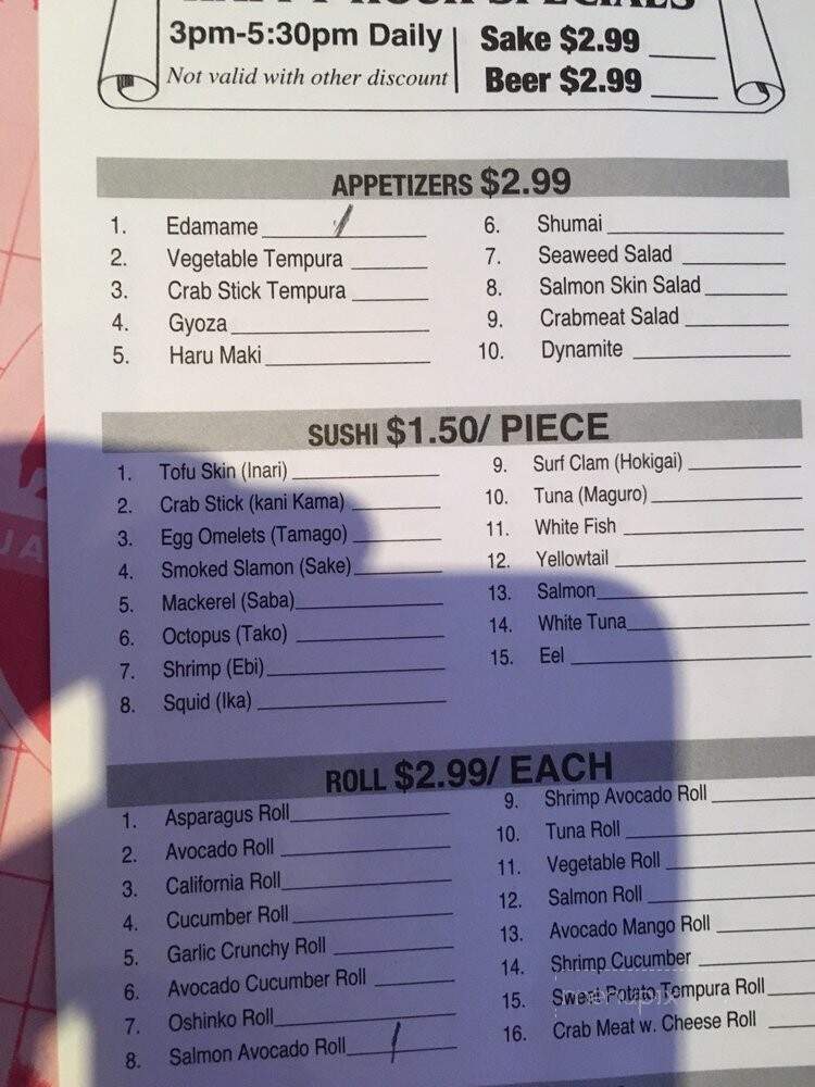 Bonsai II - Poughkeepsie, NY menu_pic