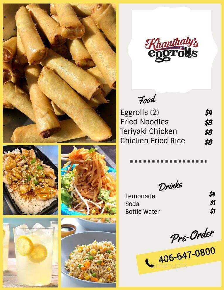 Khanthaly's Eggrolls - Billings, MT menu_pic