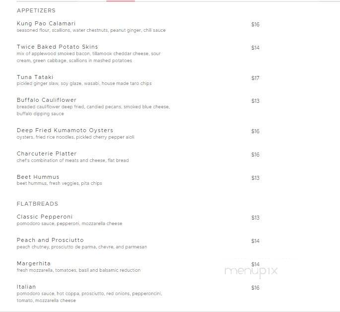 Hoist House Restaurant @ Swiftwater Cellars - Cle Elum, WA menu_pic