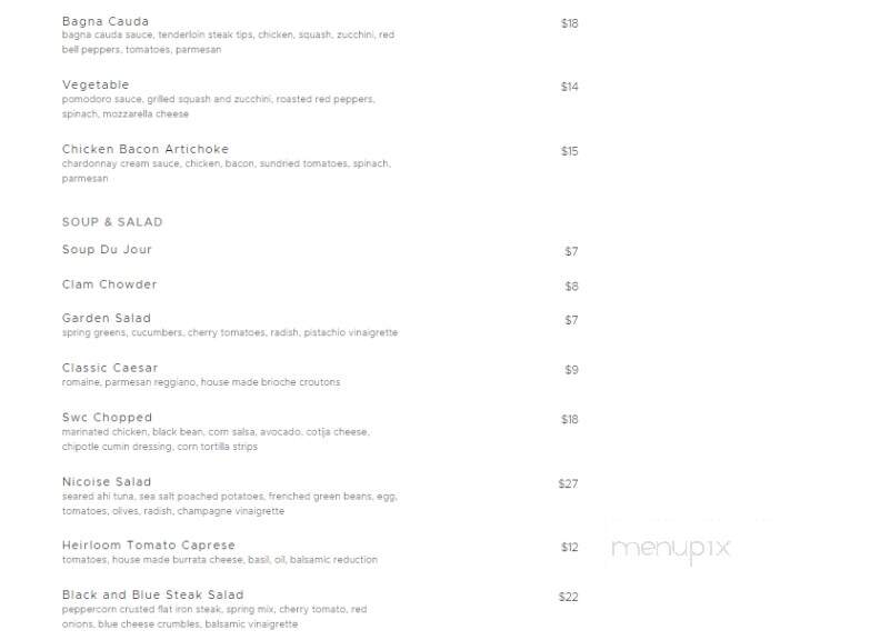 Hoist House Restaurant @ Swiftwater Cellars - Cle Elum, WA menu_pic