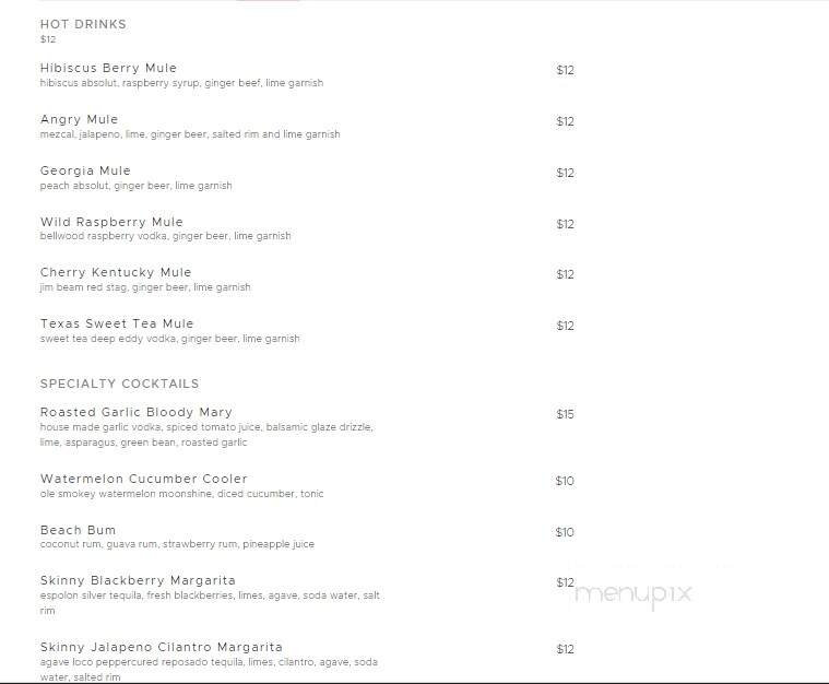 Hoist House Restaurant @ Swiftwater Cellars - Cle Elum, WA menu_pic