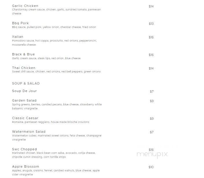 Hoist House Restaurant @ Swiftwater Cellars - Cle Elum, WA menu_pic