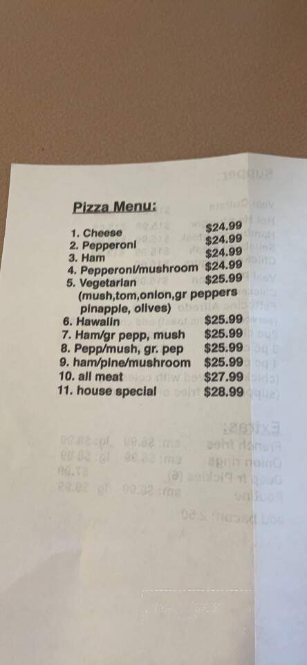 Canwood Cafe - Canwood, SK menu_pic