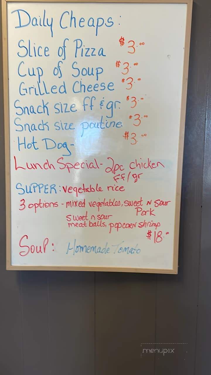 Canwood Cafe - Canwood, SK menu_pic