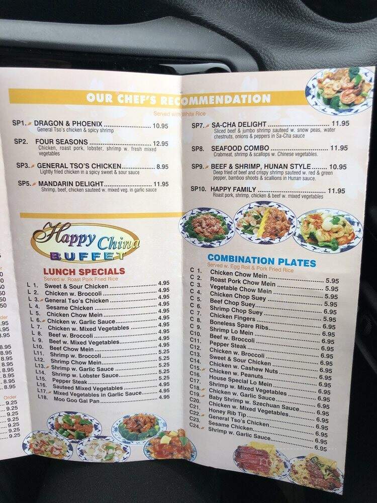 Happy China Buffet - Bangor, ME menu_pic