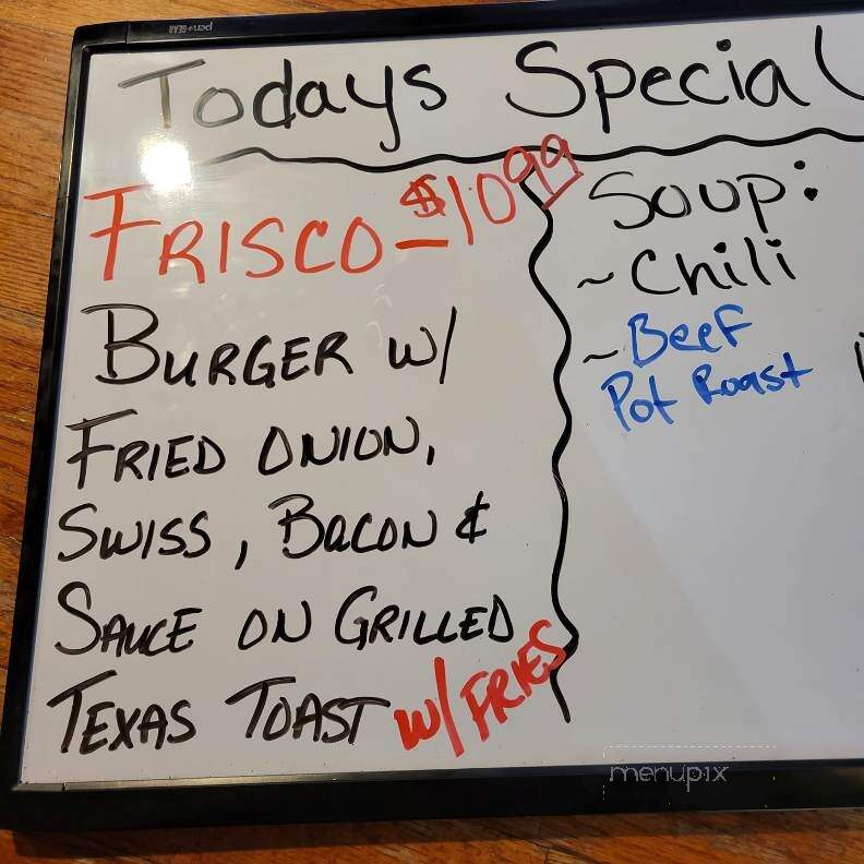 Shafer Saloon & Grill - Shafer, MN menu_pic