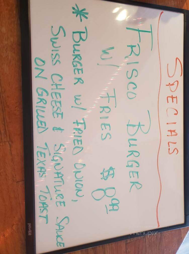 Shafer Saloon & Grill - Shafer, MN menu_pic