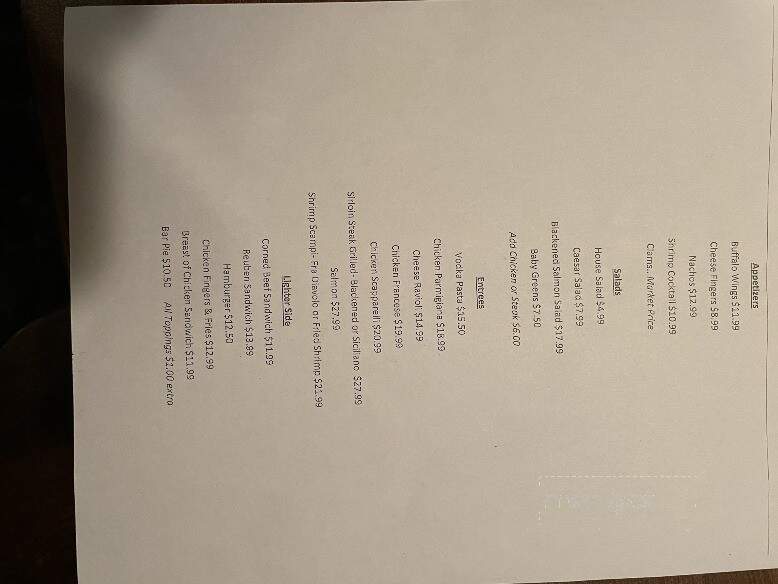 Lamplighter - Chester, NJ menu_pic