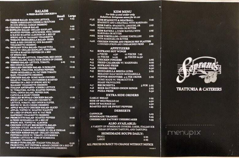 Soprano's Deli - Broomall, PA menu_pic