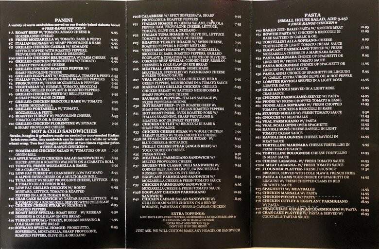Soprano's Deli - Broomall, PA menu_pic