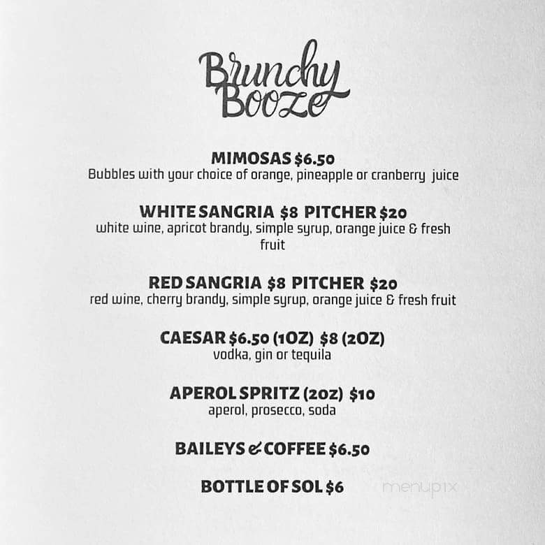 Castaway Bar and Kitchen - Vancouver, BC menu_pic