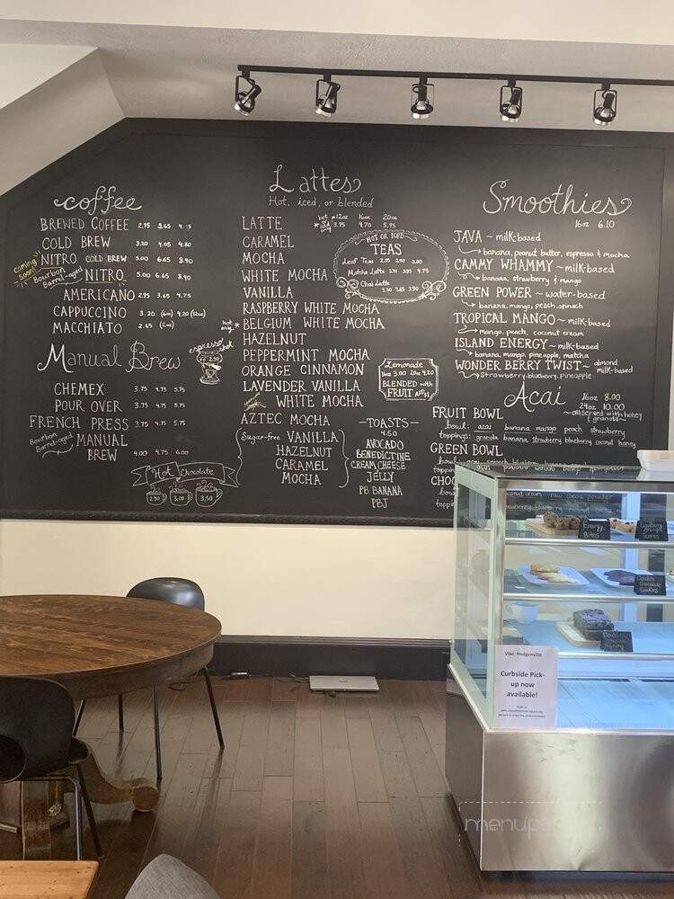 Vibe Coffee - Hodgenville, KY menu_pic