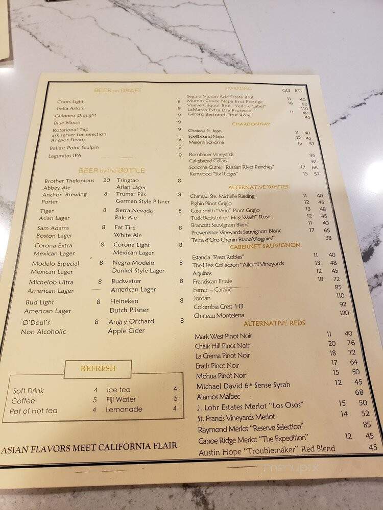 Bosc + Bartlett - Santa Clara, CA menu_pic