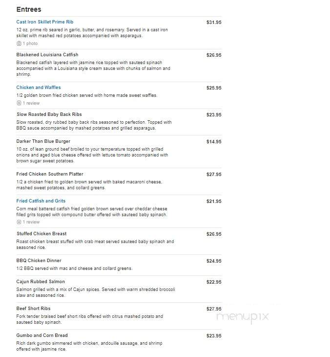 Darker Than Blue Grille - Baltimore, MD menu_pic