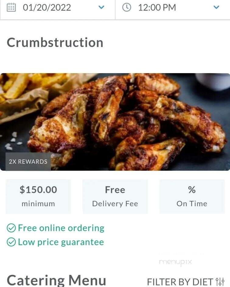 Crumbstruction Catering and Food Truck - Wake Forest, NC menu_pic