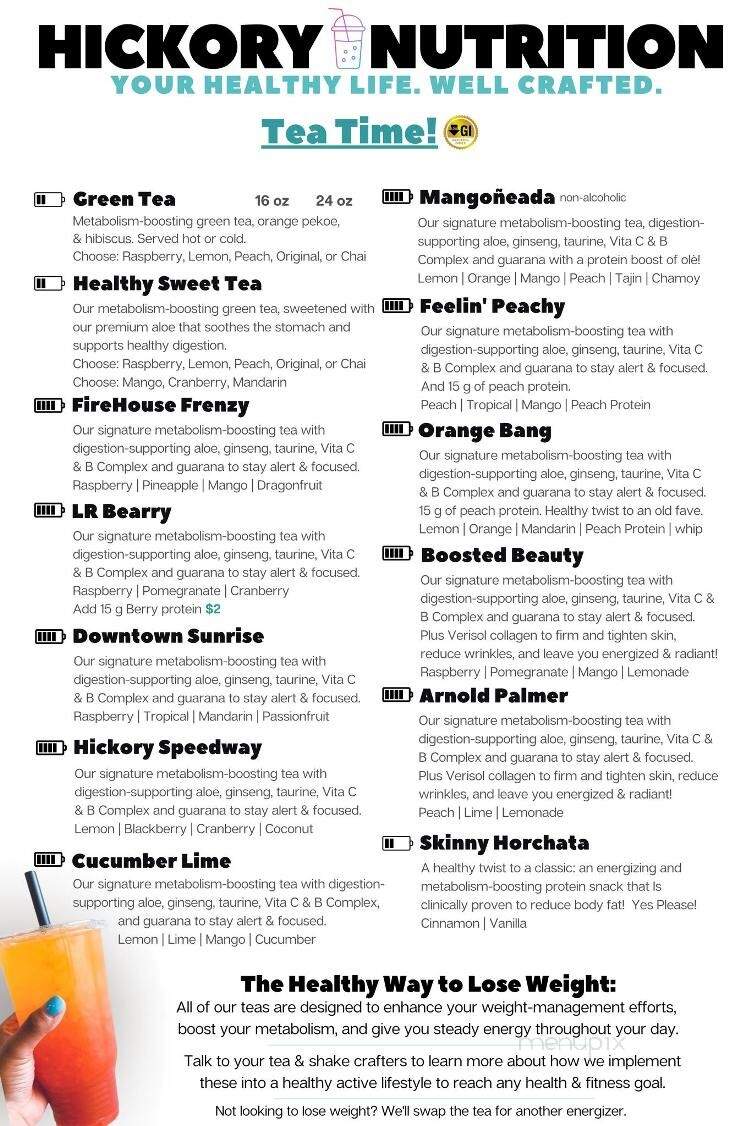 Hickory Nutrition - Hickory, NC menu_pic