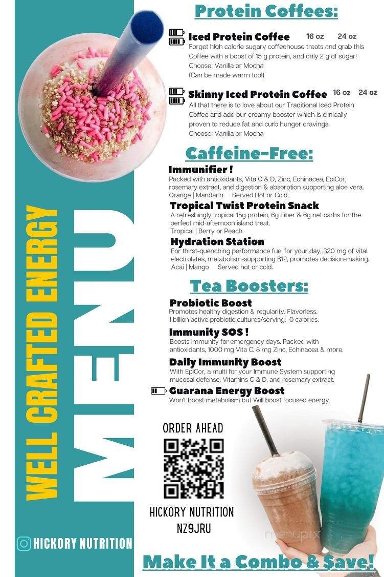 Hickory Nutrition - Hickory, NC menu_pic