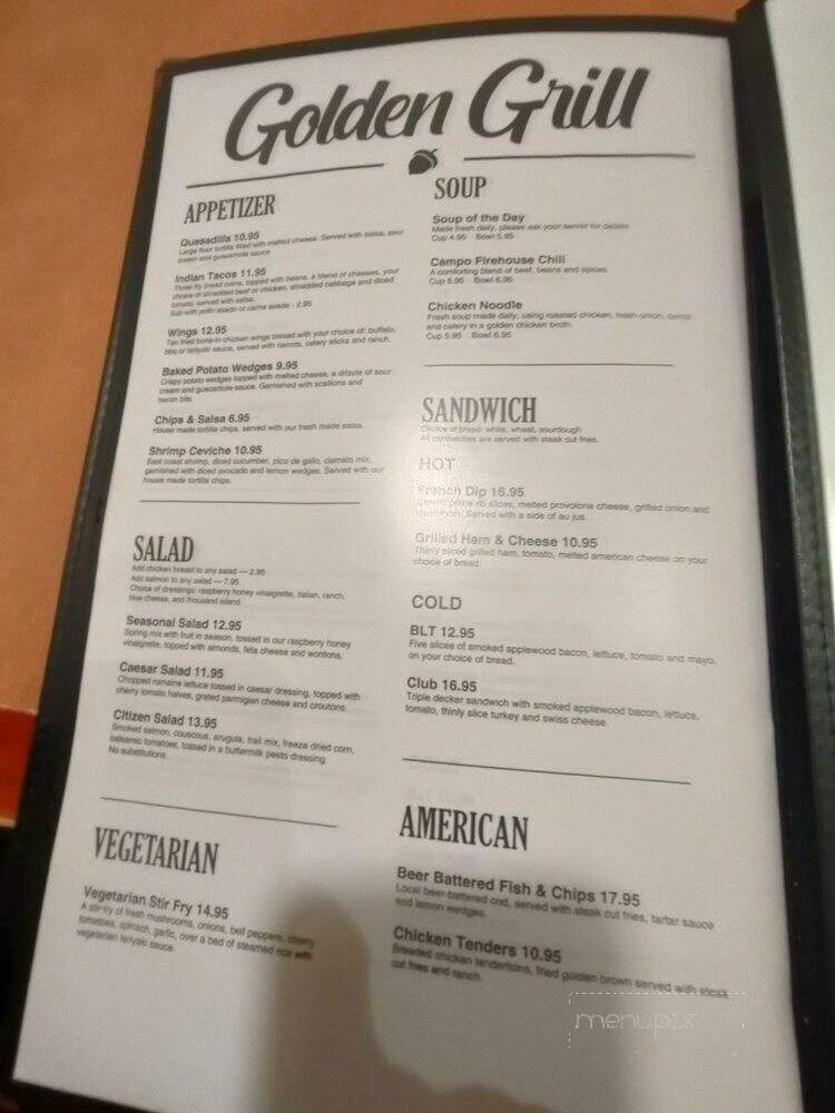 Golden Grill Restaurant - Campo, CA menu_pic