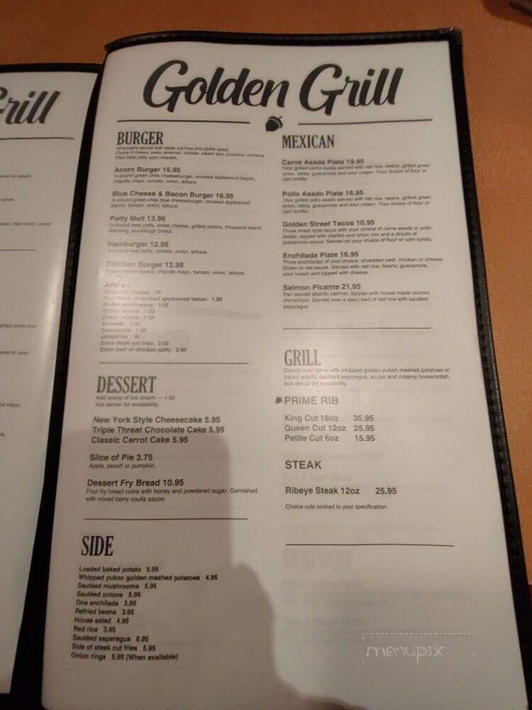 Golden Grill Restaurant - Campo, CA menu_pic