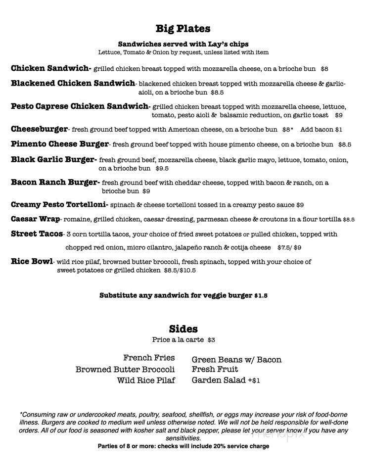 Seasoning bistro - Benton, IL menu_pic