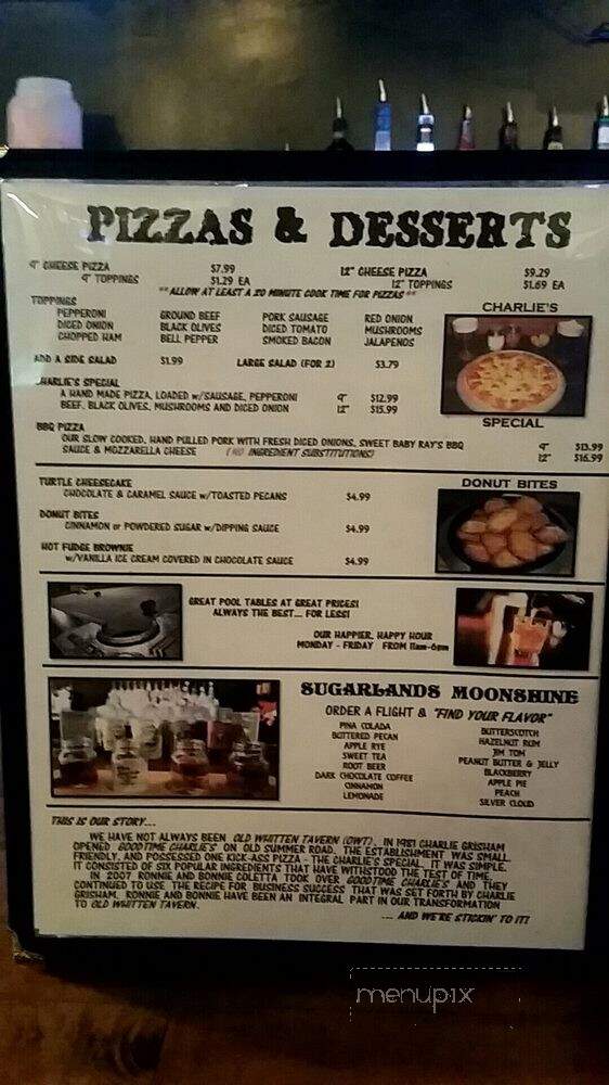 Old Whitten Tavern - Memphis, TN menu_pic