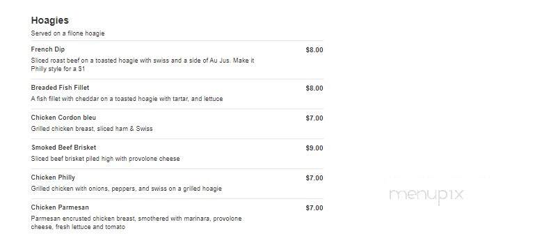 Pink Diamond Bar & Grill - Ogilvie, MN menu_pic