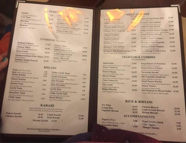 Diwan Indian Restaurant - Hicksville, NY menu_pic