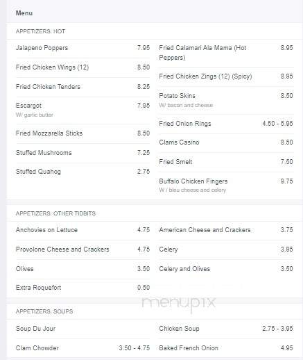Twin Oaks Restaurant - Brownsville, TN menu_pic
