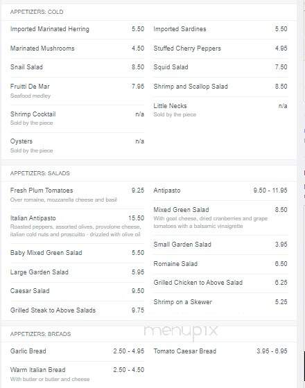 Twin Oaks Restaurant - Brownsville, TN menu_pic