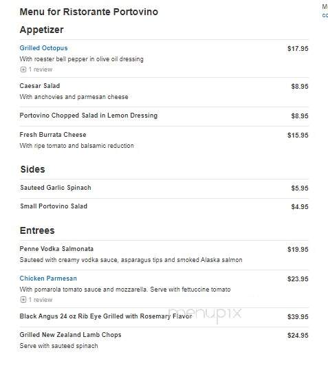 Ristorante Portovino - North Miami Beach, FL menu_pic