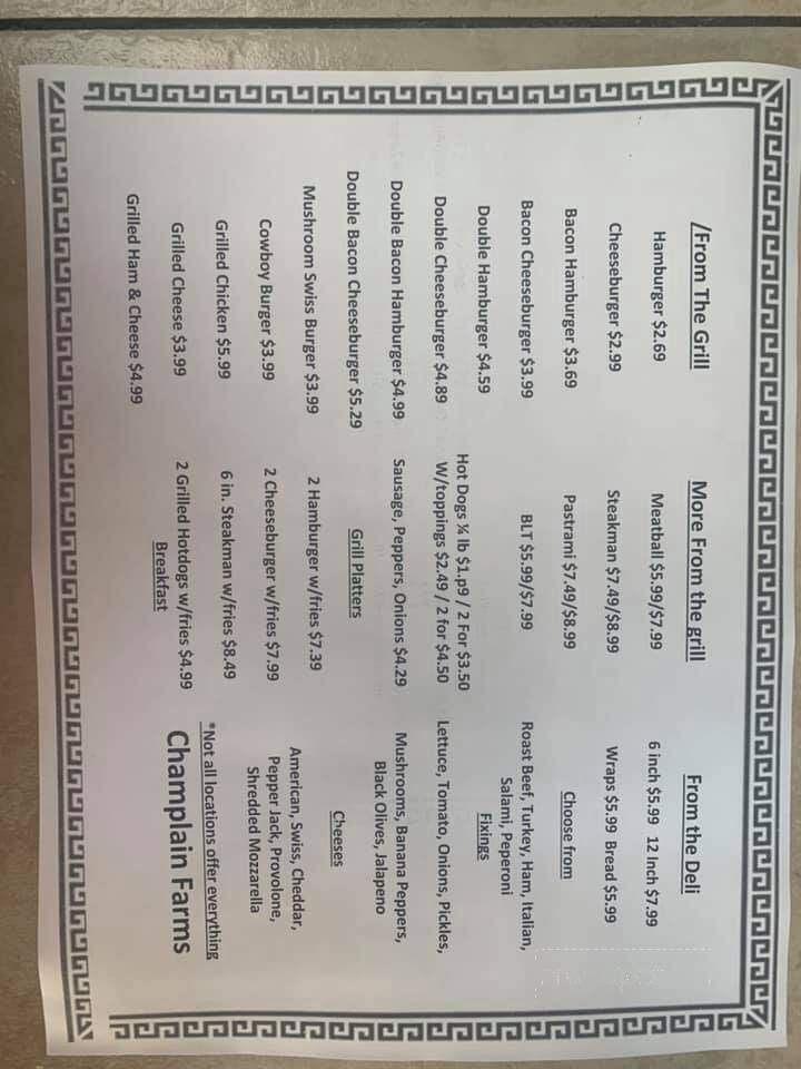Champlain Farms - Bethel, VT menu_pic