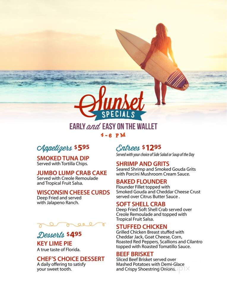 Schooners - Panama City, FL menu_pic