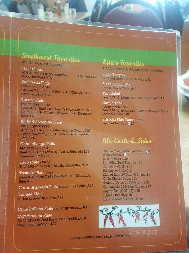Rita's New Mexican Restaurant - Belen, NM