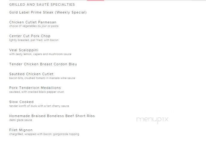 Arielle's Country Inn - Sellersville, PA menu_pic