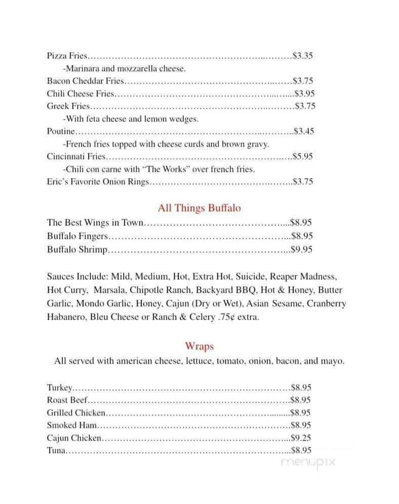 Beacon 443 Restaurant - Lehighton, PA menu_pic