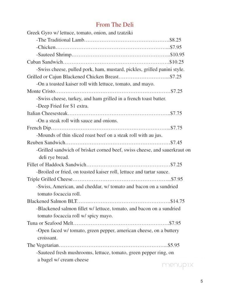 Beacon 443 Restaurant - Lehighton, PA menu_pic